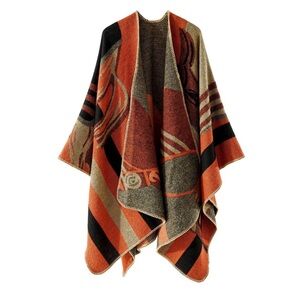 Shawl Wraps For Women, Elegant Knitted Cape Open Front Poncho Scarf Blanket new